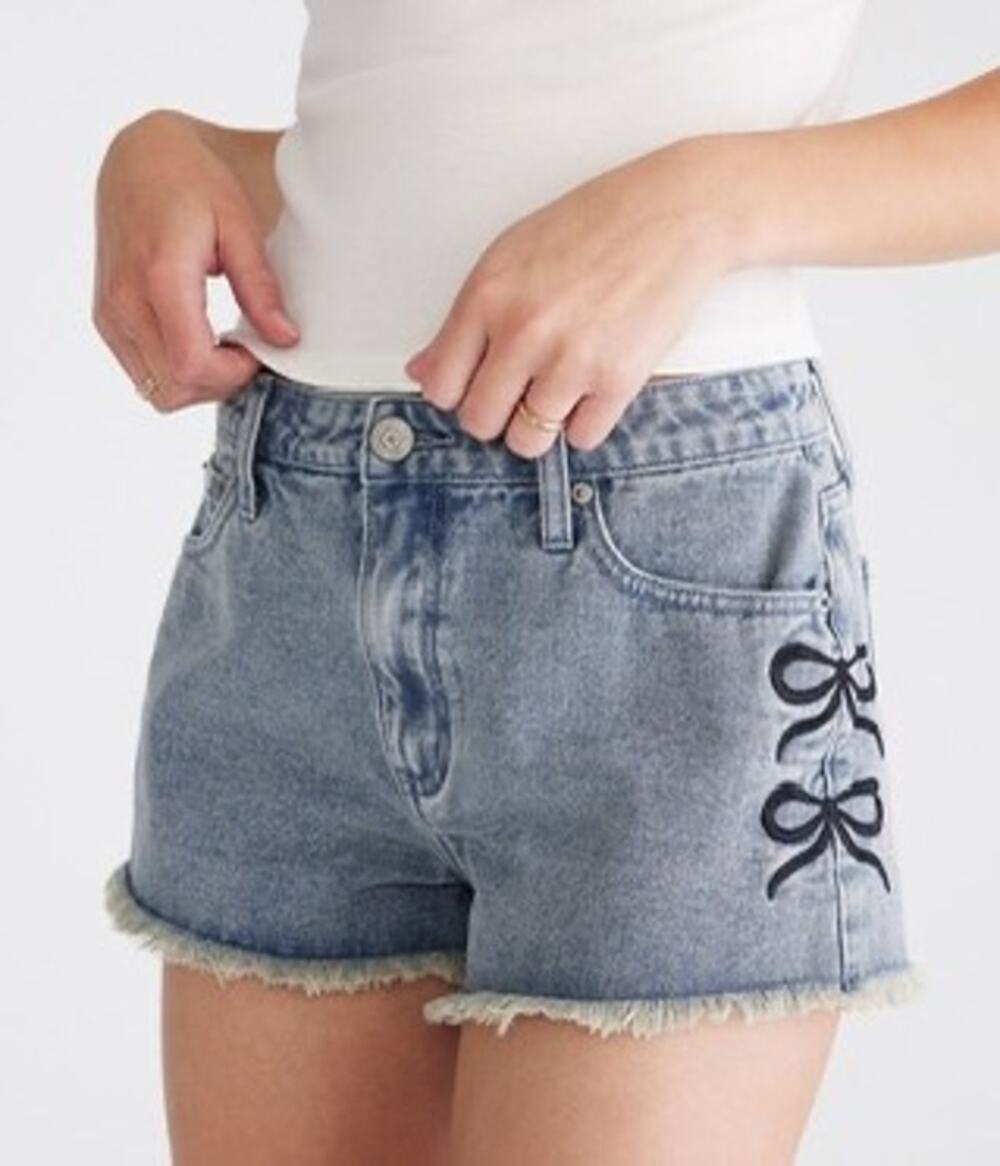 Aeropostale High Rise Denim Short Shorts Size 4